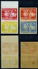 South Vietnam 4x Trial Color Proof 1960 Semi-postal Anti-tuberculosis B3  sip38 