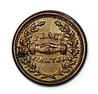 1863 Patriot  peace Forever   Civil War Token Beautiful Original Brown Gem Bu