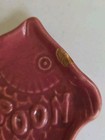 Morton Usa Pottery Ceramic Red Fish Vintage Spoon Rest 5 5  Long