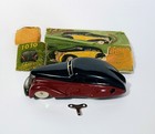  Schuco 1010 Us Zone Occupied Germany Tin Wind-up Toy Car Box   Key Working Nm 