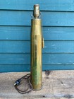 Vintage Wwii Trench Art Lamp 57mm Brass Shell 20  W pull Chain Marked 1943