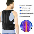Adjustable Posture Corrector Low Back Support Shoulder Brace Belt For Men Women 