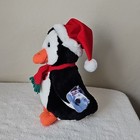 Coca-cola Plush Penguin Stuffed Animal W  Santa Hat  Scarf   Coke Bottle 1998