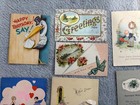 Lot Of 16 Vintage Cards Valentine Birthday Greetings Hallmark Postcard