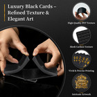 Black Waterproof Playing Cards  Premium Plastic Poker Cards Deck  Durable Pvc