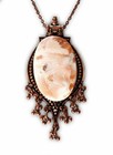 Beautiful Socecite  Cabochon Necklace On Custom Copper Setting 100