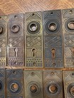 1  11 16  X 5 1 4   Antique Cast Brass Door Knob Plates F c  Linde   Co