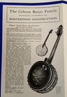 The New Gibson Banjos 1919 Catalog Reprint Early Mastertone Specs   Info   Pics