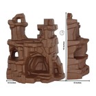 Tim Mee Toy Timmee Battle Mountain Scenery - Brown Figure Display Play Terrain