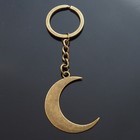 Vintage Crescent Moon Bronze Pendant Keychain Gift Key Chain