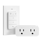 Dewenwils 2 Independent Control Sockets Electrical Remote Outlet Switch For Plug