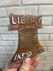 Liberty Insurance Antique Bronze Bell Sign Plaque Indiana Mutual Fox Cincinnati