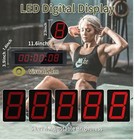 Portable 1 5 Inch High 6 Digits Led Race Clock With Tripod For Running Events