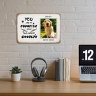 12x8 Personalized Metal Pet Portrait  Custom Dog Painting  Unique Memorial Art