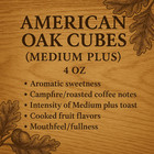 Stavin American Oak Cubes  medium Plus  4 Oz
