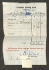 Gold Coast 115 Used As Revenue Stamp Takoradi Sports Club Aef 528 Ww2 Receipt 44