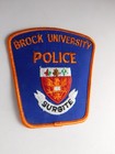 Brock University Police Patch Vintage Shoulder Crest Canada School Souvenir