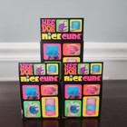 Needoh Nice Cube Squishy Stress Relief Toys     Lot Of 3 - Blue  Purple  Pink 