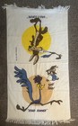Vintage Looney Tunes Wile E Coyote Bathroom Towel Lot 38  X 22  70 s 80 s Rare 