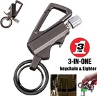 Permanent Match Infinity Lighter With Multitool Keychain Bottle Opener For Men  
