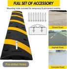 2 Pack 6ft Speed Bump 2 Channel Speed Hump 25000 Lbs Traffic Calming Rubber