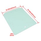 For Kubota Ssv65 Ssv75 Replacement Skid Steer Door Glass Windshield  v1311-34522