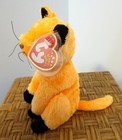 Ty Beanie Baby Scared-e Orange Cat Rare Internet Exclusive W  Perfect Mint Tags