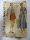 Rare Vtg 50s Simplicity 2871 Bra  Tie-ends Top  Skirt Sewing Pattern Women Sz 11