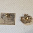 Kittens In A Basket And Cats Postage Stamp Pins Set Of 2