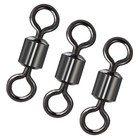 50 200p Rolling Barrel Swivel 17lb-335lb Fishing Swivels Solid Ring  1- 12 1 0-6