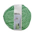 Room Essentials Soft Sided Scrunchable Round Laundry Hamper Crisp Green Dash