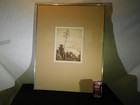 Peter Hubel Listed Contemporary Artist  sicilian Landscape colored Drawing-sign