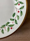 Set Of 6 Lenox Christmas Holiday Dimension Collection Dinner Plates
