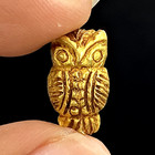 Vintage Owl Gold Animals Figures Beads From Pyu Period South East Asia