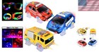 Replacement Track Cars With 5 Led Lights  Glow In The Dark  3-pack Gift Set
