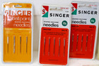 Singer Sewing Machine Needles Ball Point Dritz Ezy -hem- Vintage 80 s Sewing Lot