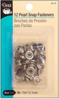 25-13 Pearl Snap Fasteners  Black  Size 16  7 16-inch  12-count
