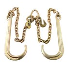 5 16  X 2  Ft G70 Grab J-hooks V Type Tow Chain Flatbed Truck Wrecker Carrier