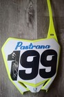 Travis Pastrana  199  signed Suzuki Straight Rhythm Front Number Plate - Psa Coa