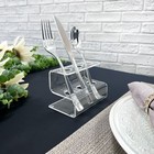 Plymor Clear Acrylic Flatware Display Stand  3 25  H X 4 5  W X 3  D