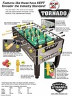 Tornado Tournament 3000   T3000   T-3000 Foosball Table With 1-man Goalie   New