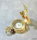 Antique Nautical Brass Military Compass Vintage Collectible Decor Style Gift