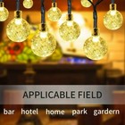 Solar Powered 30 Led String Light Garden Path Yard Decor Lamp Outdoor Waterproof