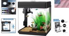 1 5 Gallon Modern Aquarium Kit With Adjustable Led Lighting - Black Elegance