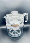 Vintage Pyrex Percolator - 6- 9 Cup 7759 - Missing Metal Strainer