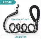 10ft Large Pet Rope Dog Leash Heavy Duty Reflective Nylon Leads W  Comfy Handle