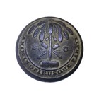 Original Confederate Civil War South Carolina State Seal Button Rare Misspelling