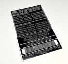 Automobile Vin Id Label Replacement Sticker     Car Identification Decal Set Of 4