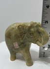 Vintage Hand Carved Natural Green Stone Elephant Figurine Statuette India 3   