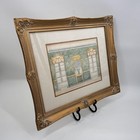 Original European Interior Architectural Watercolor Rendering